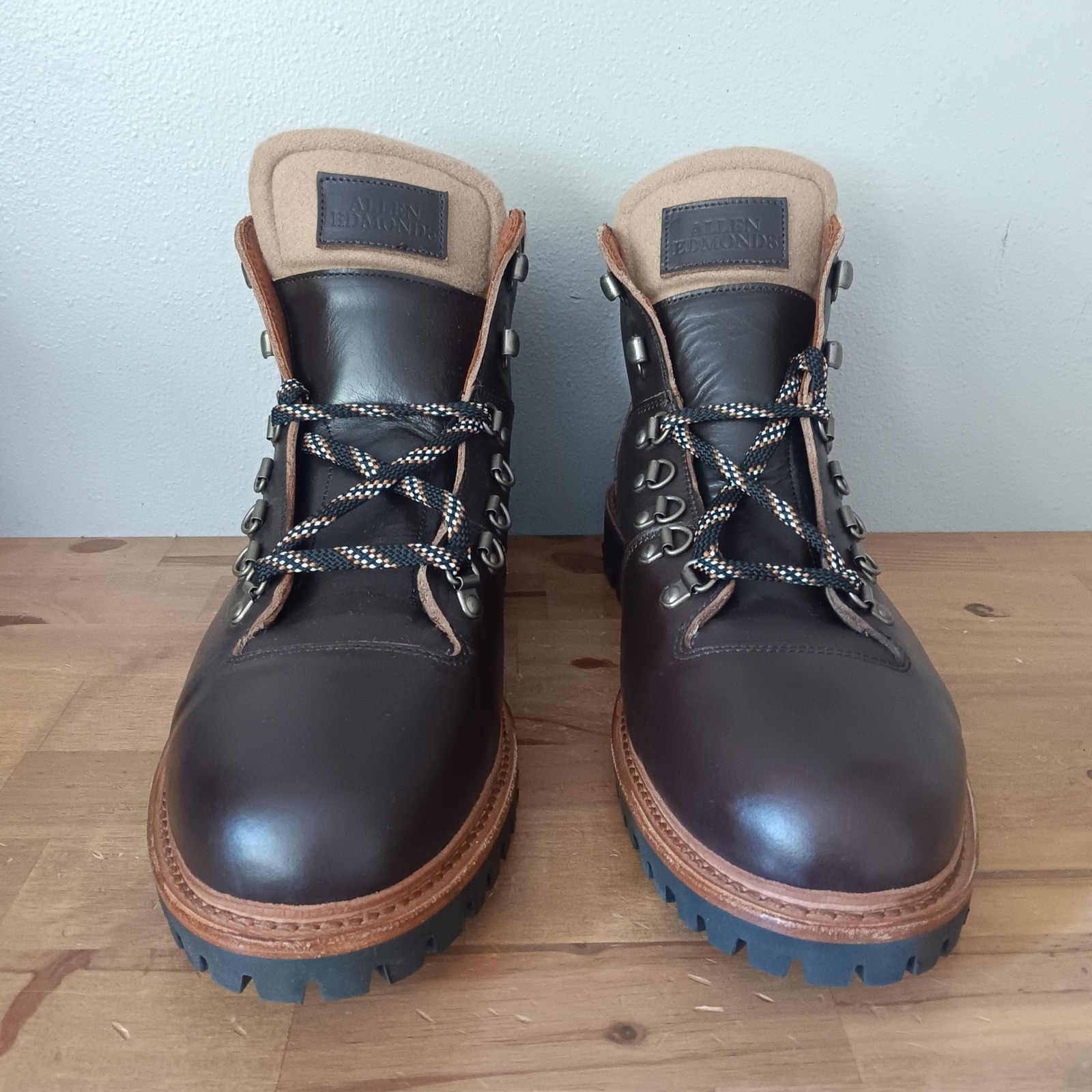 Allen Edmonds Whistler Boots Mens 13 D Brown Leather Shearling 8863 Nwb